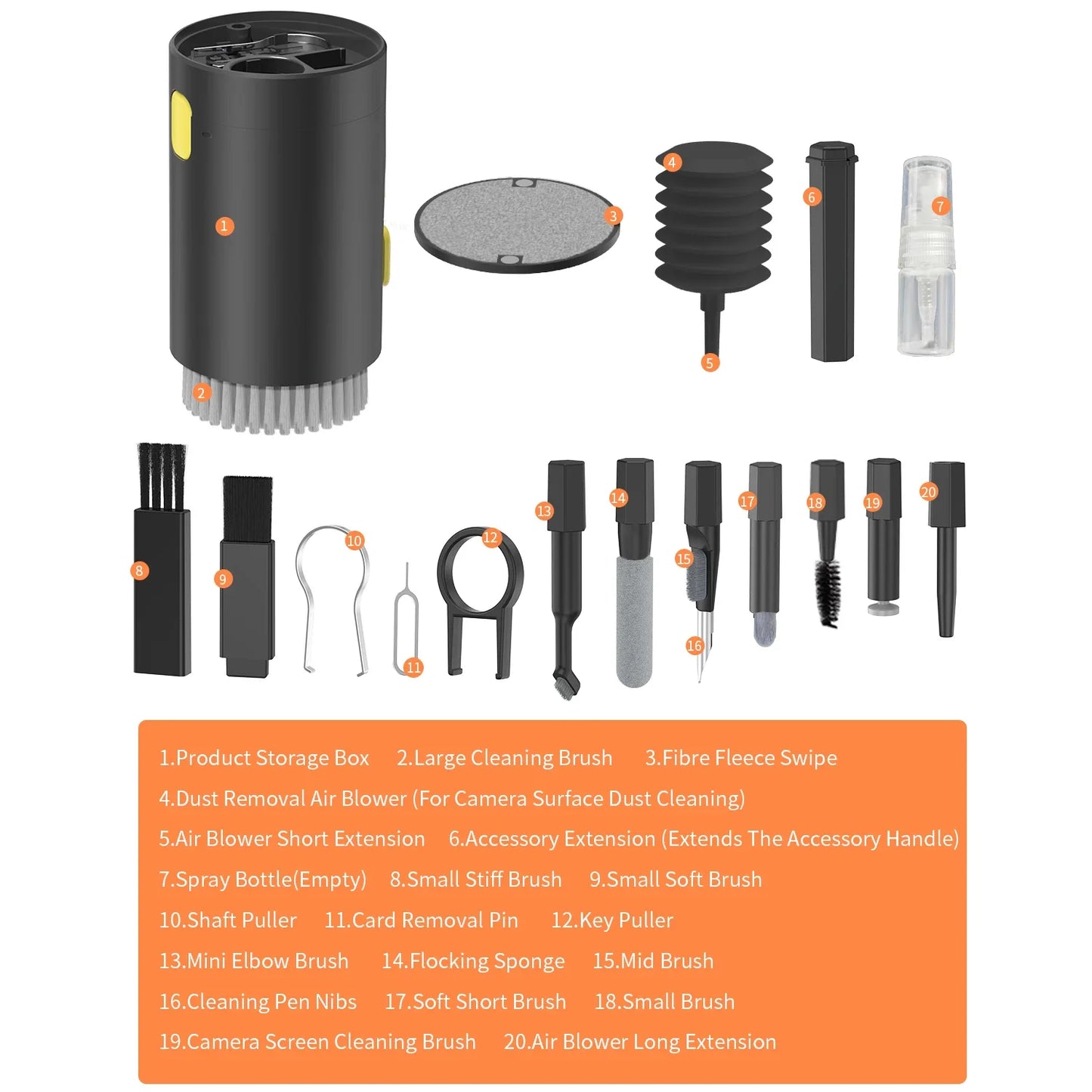 20 in 1 Cleaning Tool Set