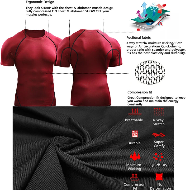 Men's Sportswear Running T-shirt Quick Dry Sport Top