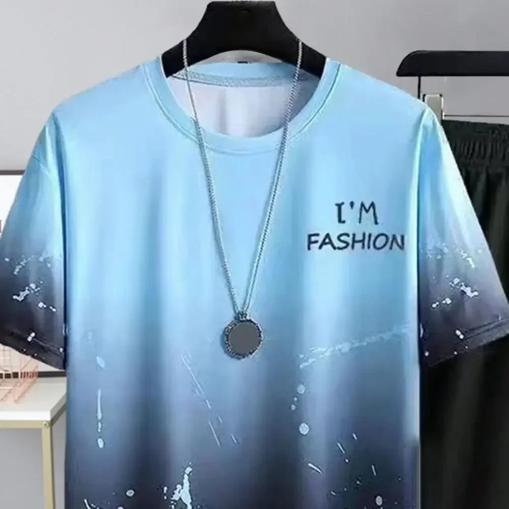 Men's Sport Suit Short Sleeve 2Pcs/Set