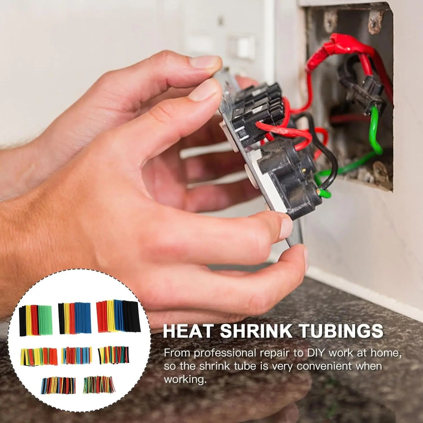 164/328pcs Heat Shrink