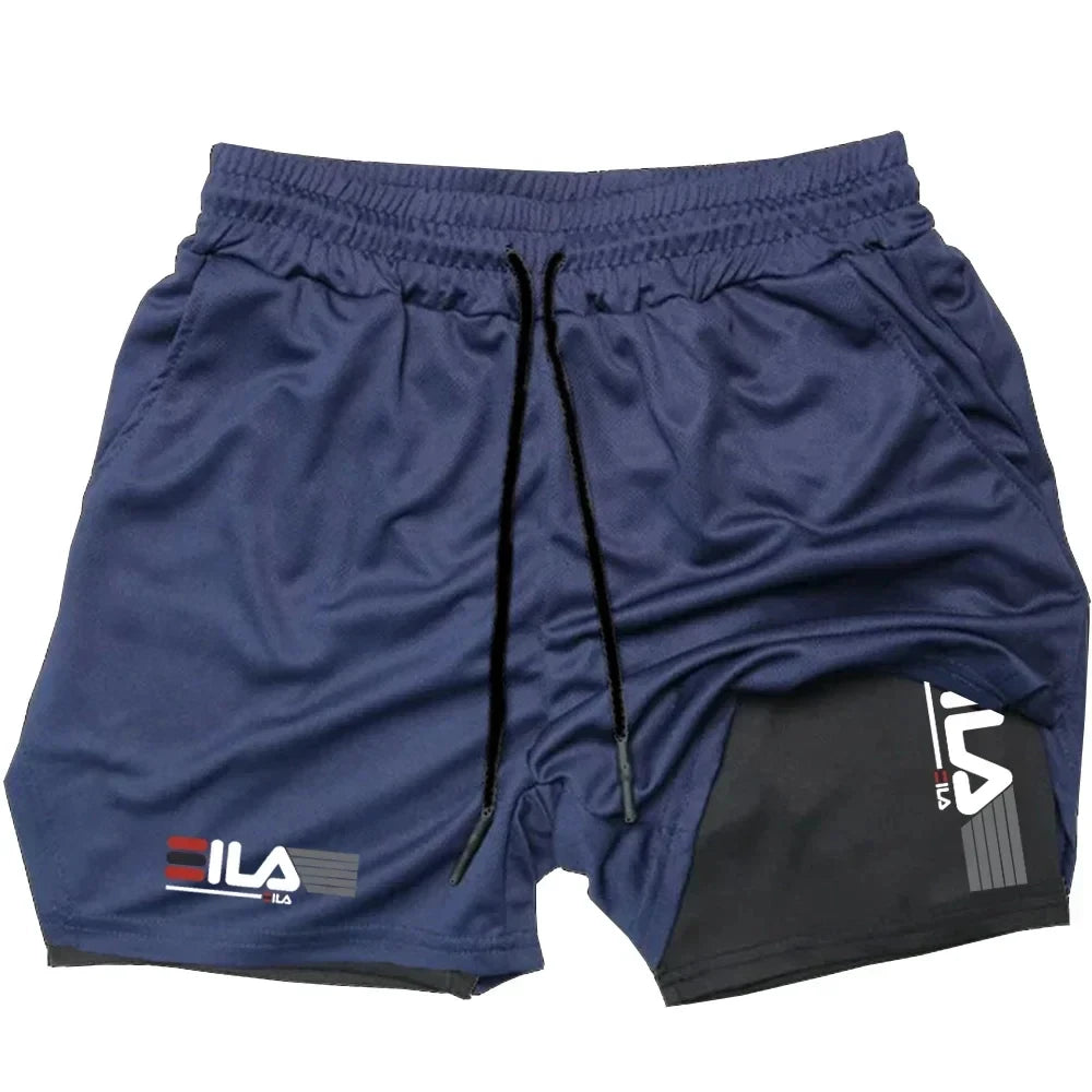 Men's Two-in-one Sports Shorts