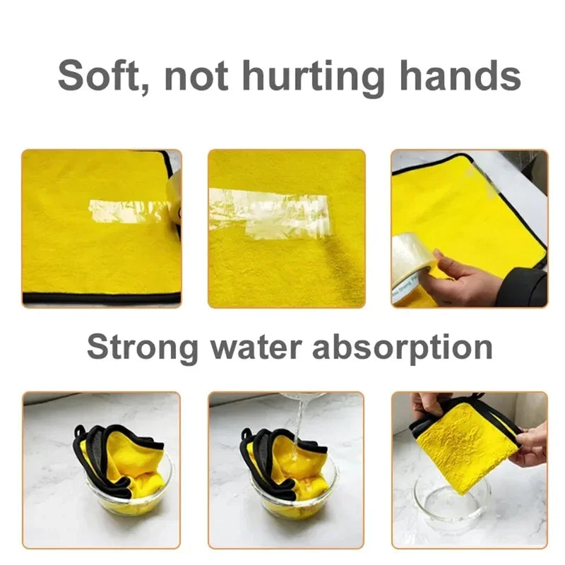 1/2/6pcs Microfiber Cleaning Towel