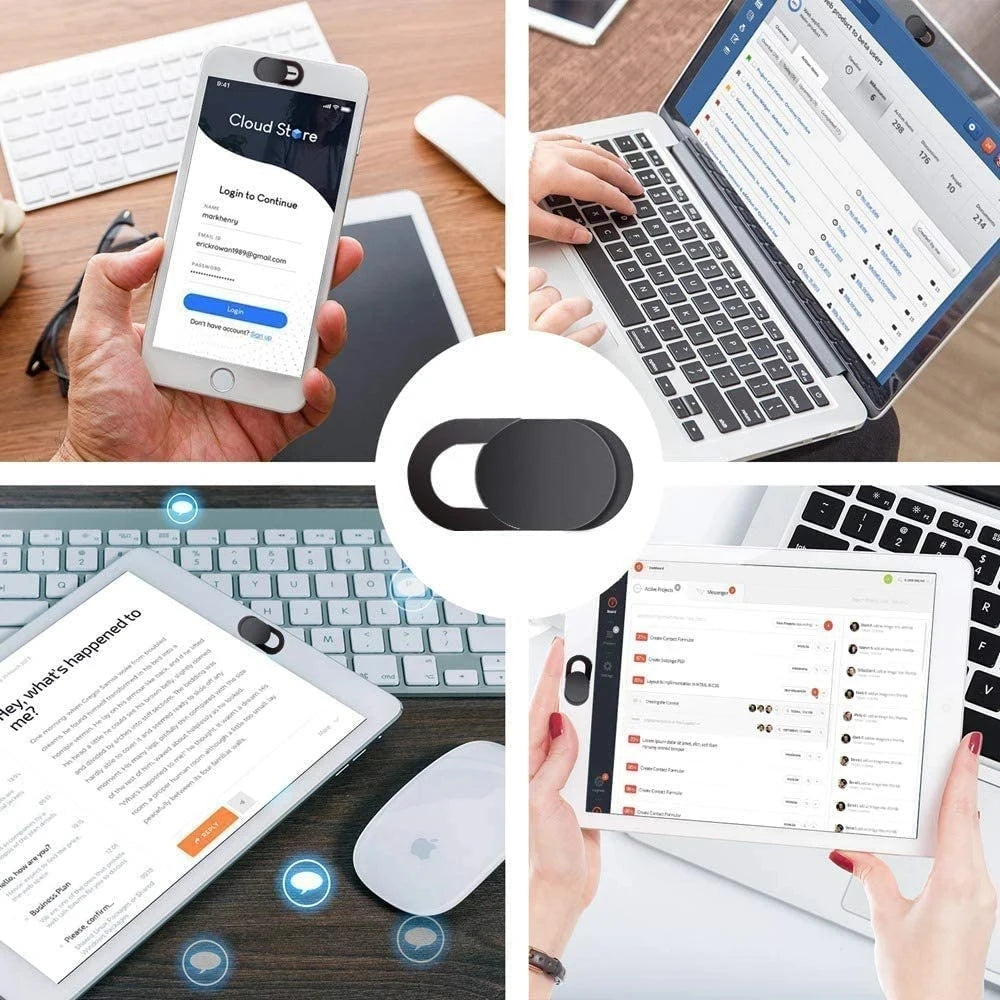 1/5/10/20 Pcs Webcam Cover Laptop Camera Cover Slider Phone Antispy For iPad PC Macbook Tablet lenses Privacy Sticker