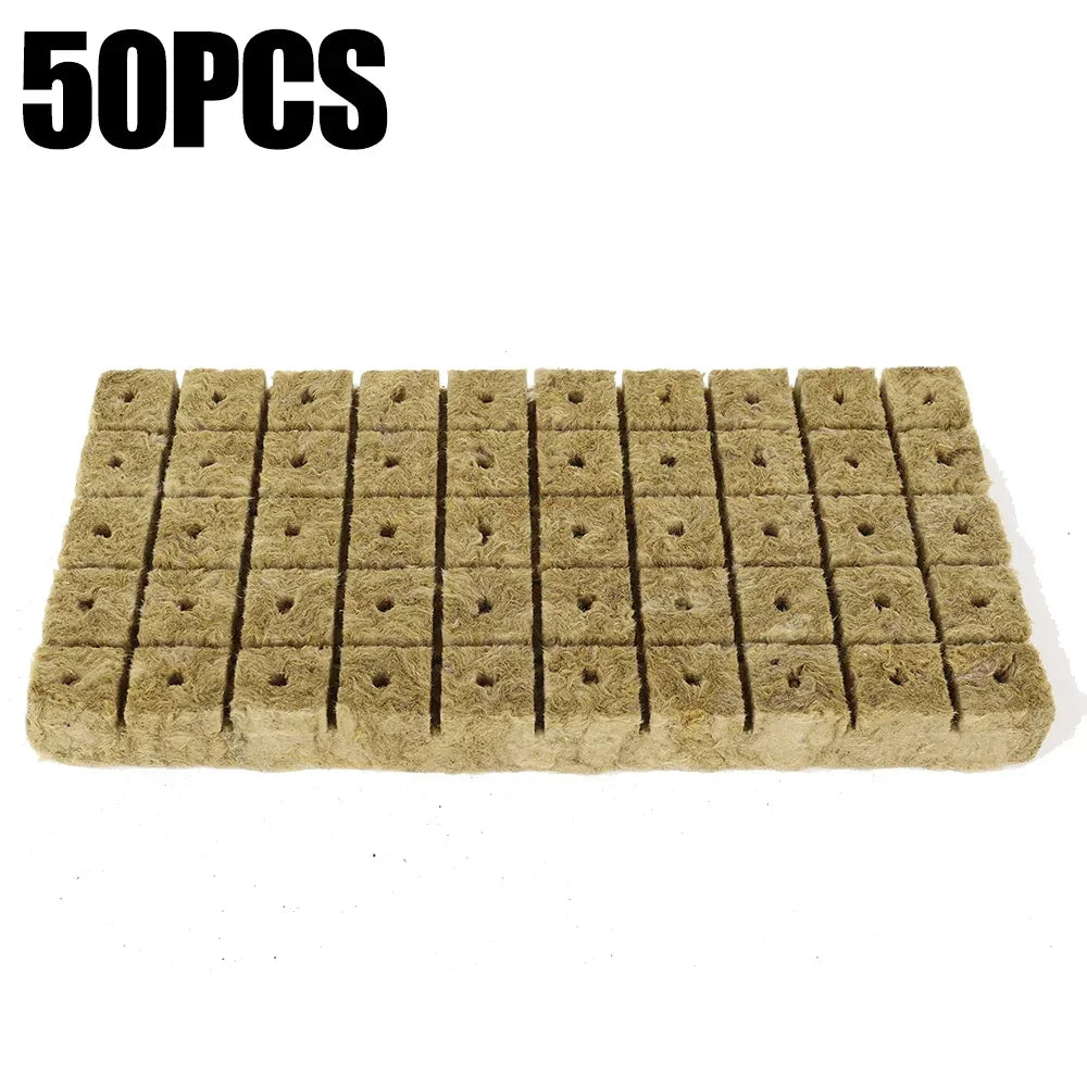 100/50x Stonewool Hydroponic Grow Media Cubes