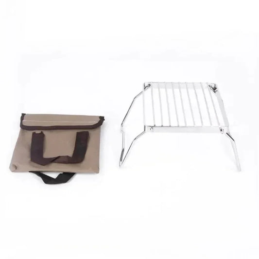 Outdoor Stainless Steel Portable Folding Mini Barbecue Rack