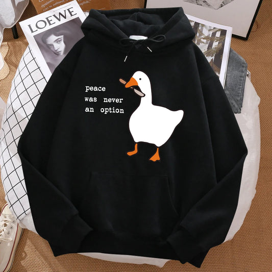 Men's Peace Was Never An Option Printed Sweatshirt
