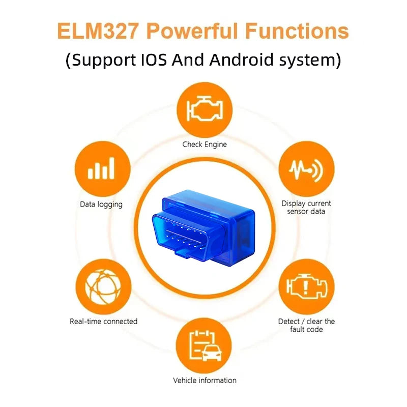 OBD2 Scanner Code Reader Bluetooth Car Diagnostic Tool