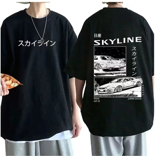 Men's Cotton T-Shirt Drift Japan Car