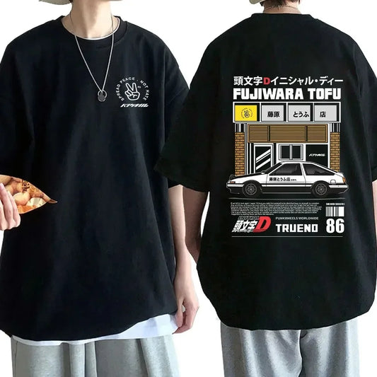 Drift AE86 Initial D Double Sided T Shirt