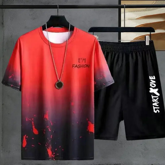 Men's Sport Suit Short Sleeve 2Pcs/Set