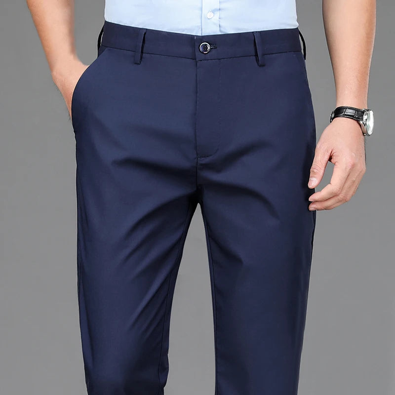 Male Pants Stretch Smart Casual