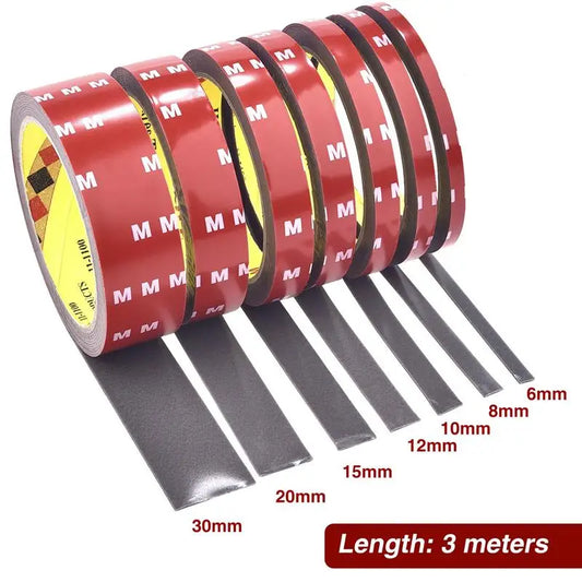 3Meters Double Sided Tape Strong Permanent Acrylic Foam Adhesive Tape Sticker For Car Home Indoor High Temperature