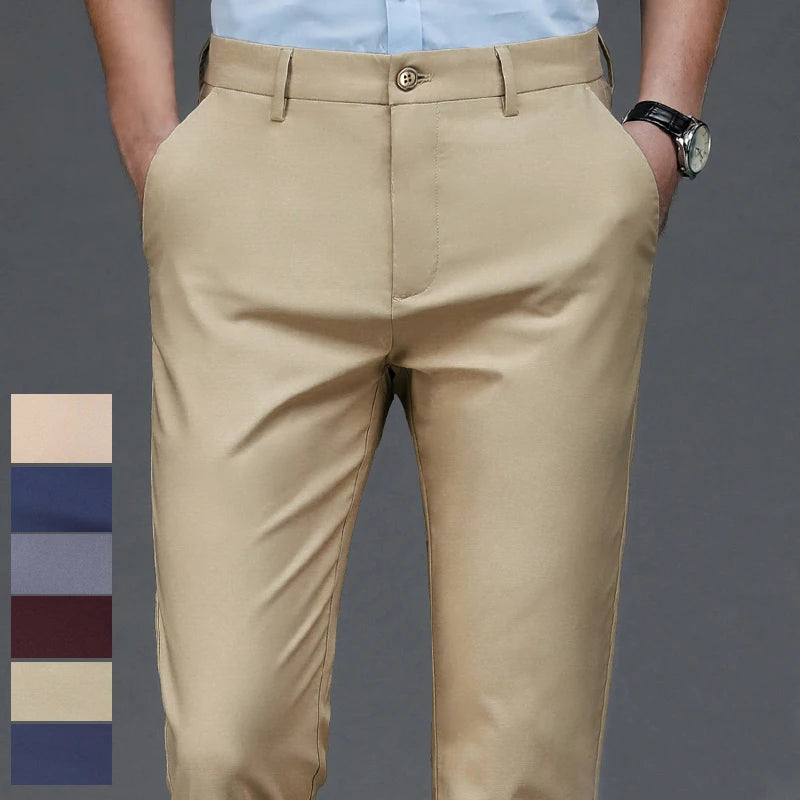 Male Pants Stretch Smart Casual
