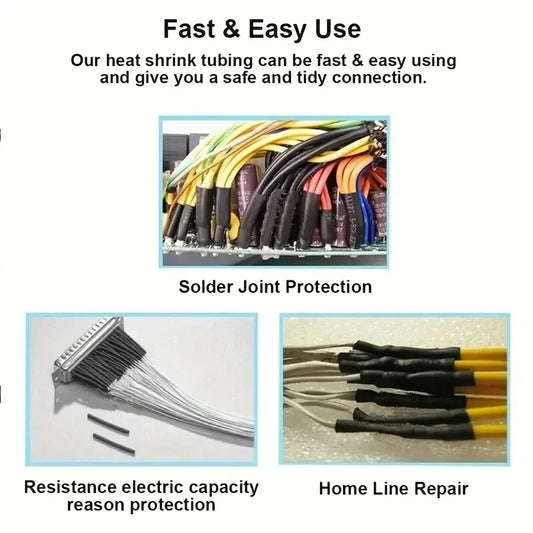 127Pcs Heat Shrink Tube/Wire Sleeving