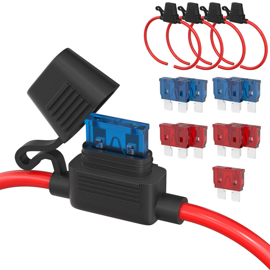 5PCS 18 Gauge Fuse Holder 12V