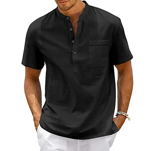 Men Cotton Linen Shirt