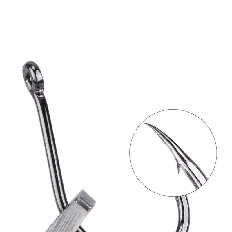 100Pcs/box 3-12 High Carbon Steel Hooks