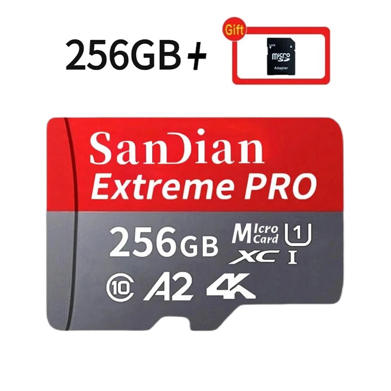 Sandian Real Capacity Micro SD Card 512GB 256GB 1TB 2TB Memory Card High Speed Cartao De Memoria 1/2TB For Smart Phone Nintendo Switch